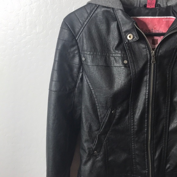 Bernardo Black Leather Jacket - Picture 4 of 4